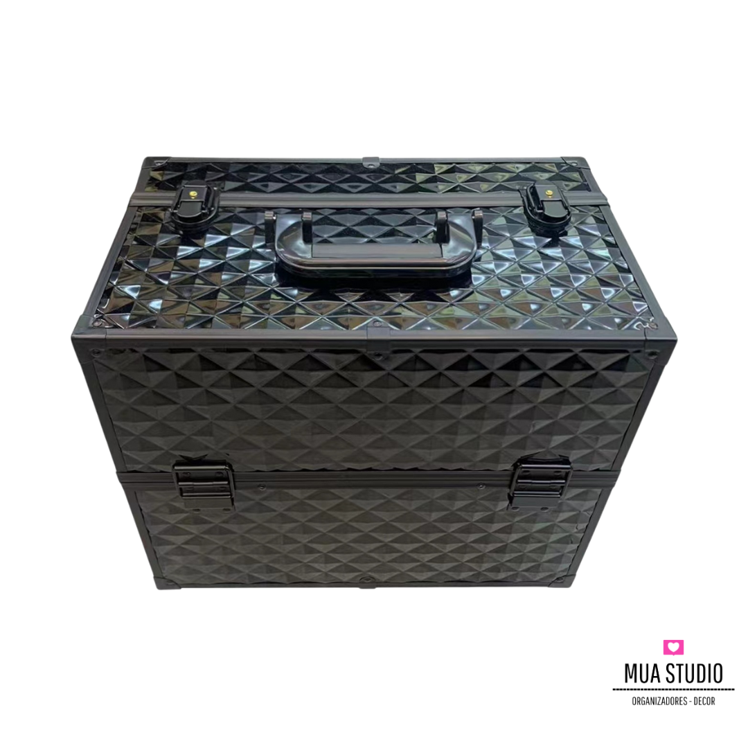 Maletín Neceser de Aluminio para Maquillaje y Manicure – M3B