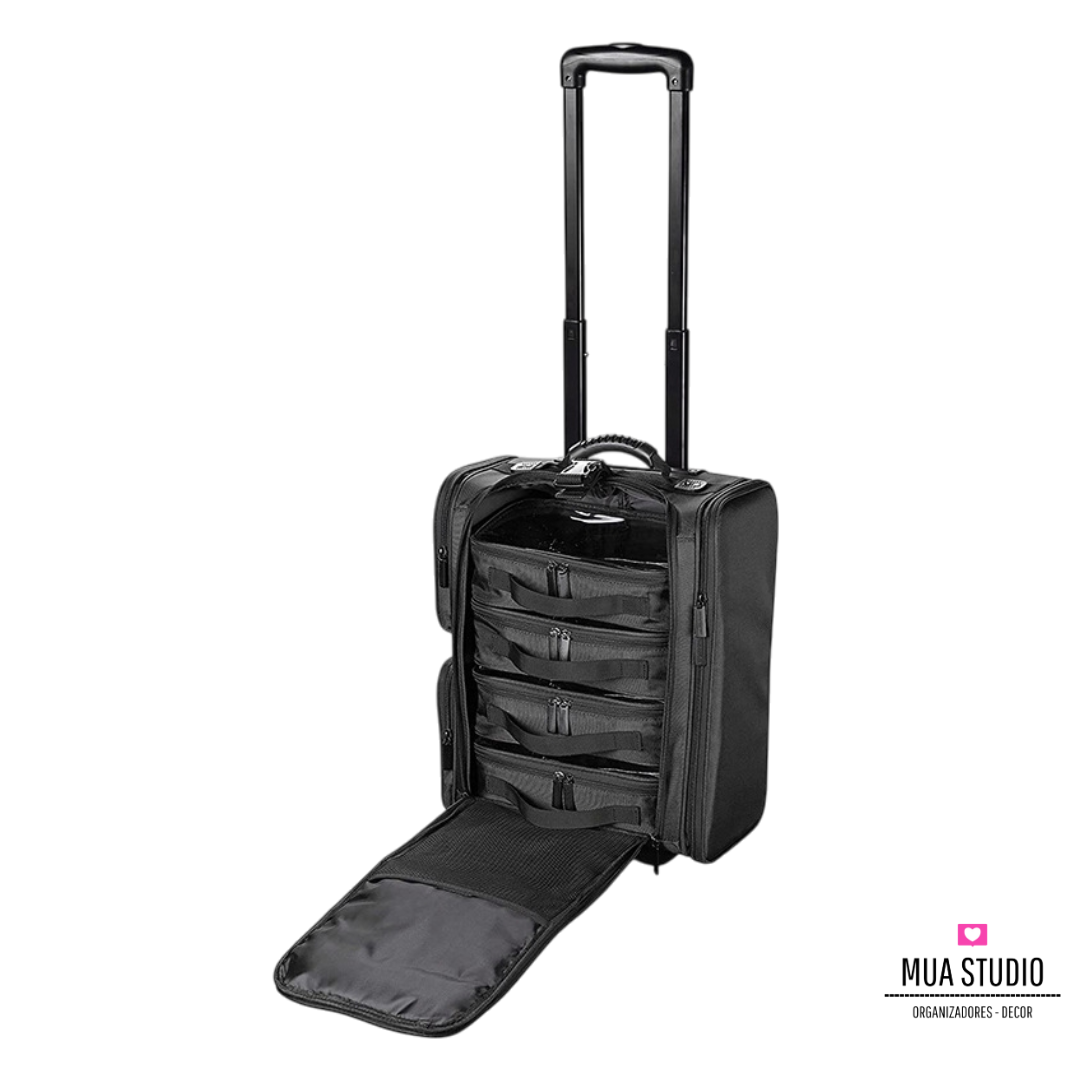 Maleta con Ruedas Profesional Maquillaje, Peinado y Manicure - COMPACT