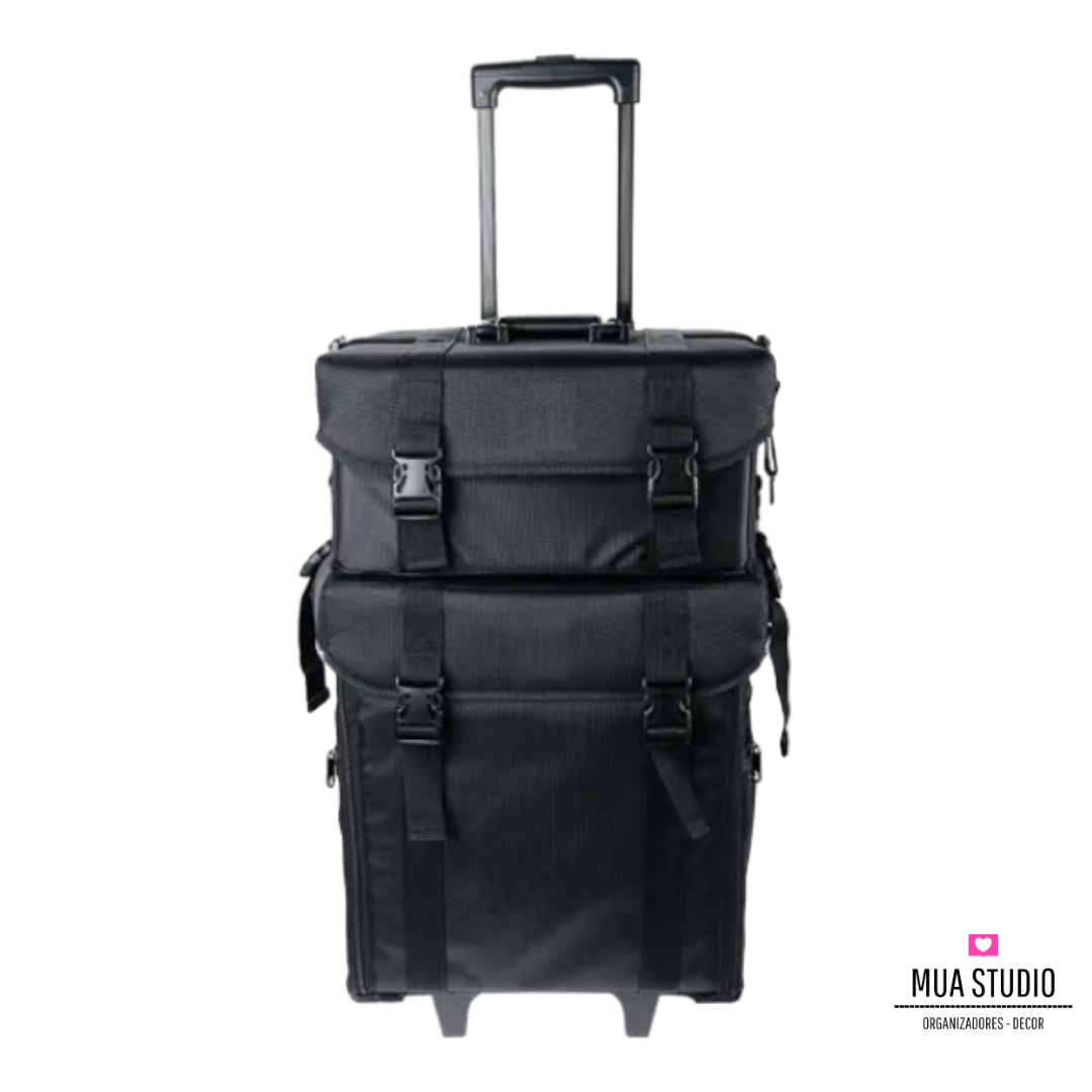 Maleta con ruedas 2 en 1 ruedas 360 Maquillaje y Peinado Profesional domicilio