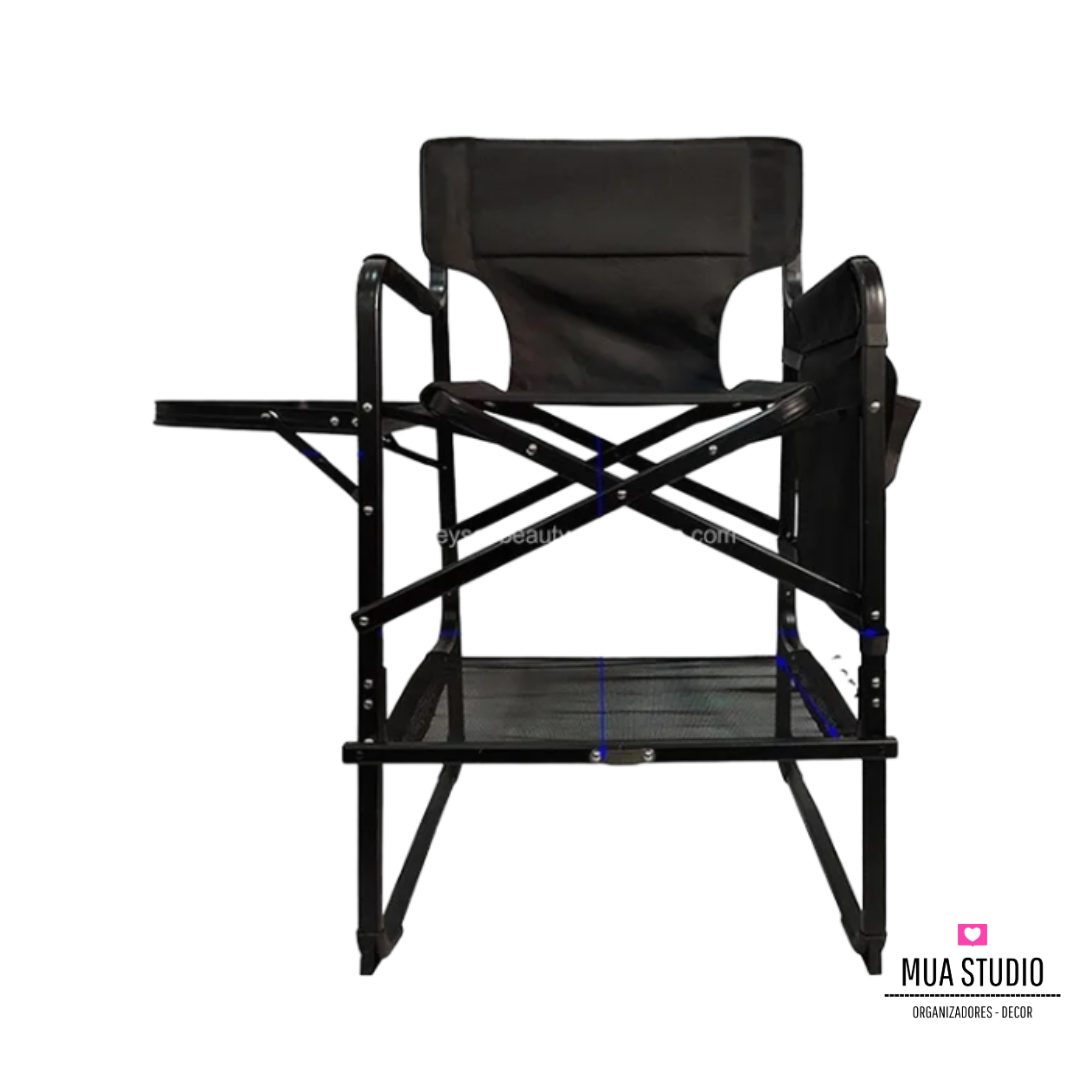 Silla plegable para maquillaje y peinado profesional