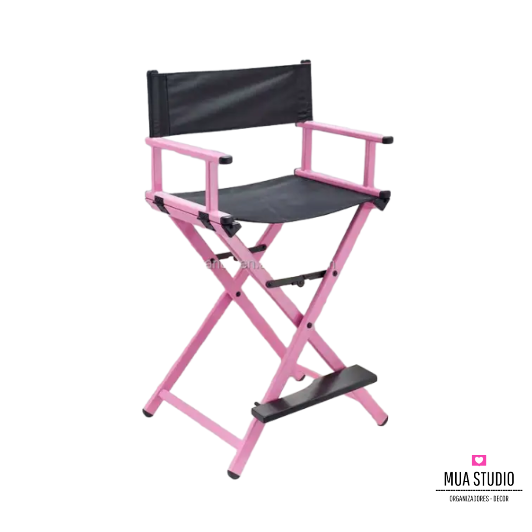 Silla Modelo Director para maquillaje y peinado profesional plegable