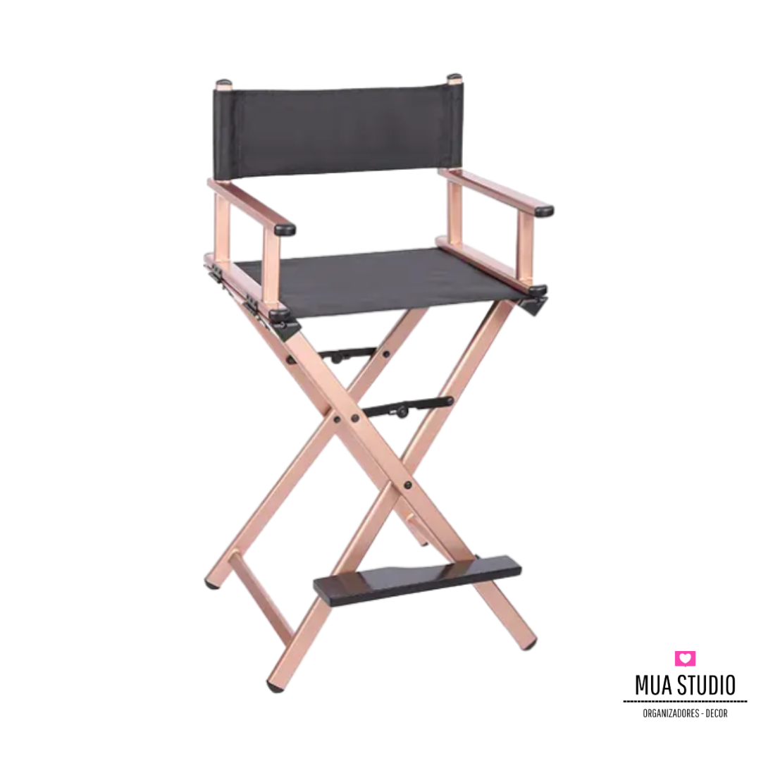 Silla Modelo Director para maquillaje y peinado profesional plegable