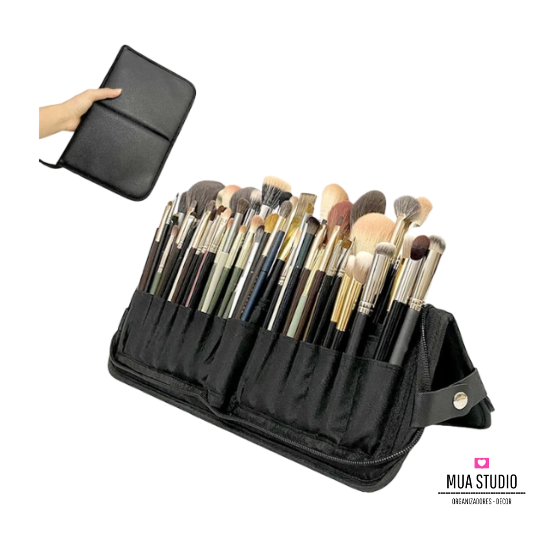 Estuche Porta Brochas de maquillaje arte pintura