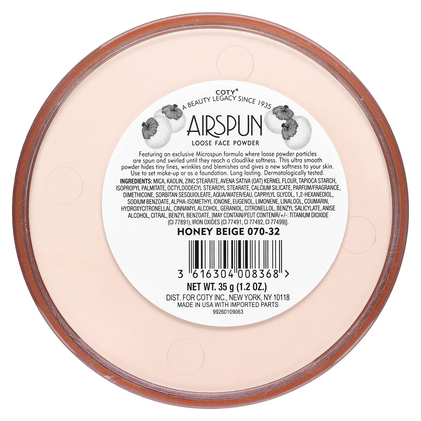 Airspun Polvo Honey Beige