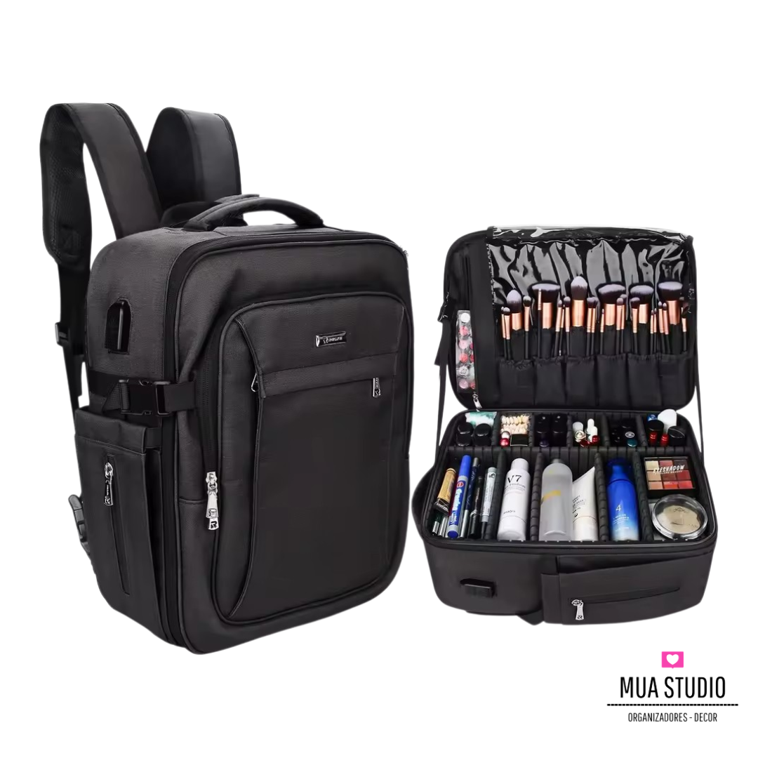 Mochila Maquillaje Profesional con divisiones - MMFS