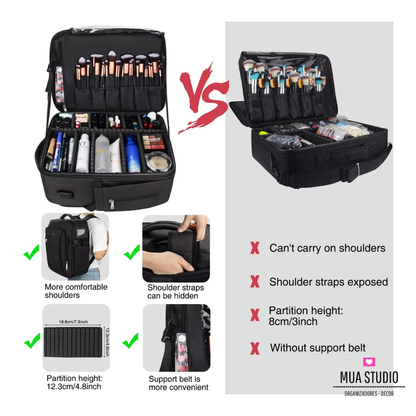 Mochila Maquillaje Profesional con divisiones - MMFS