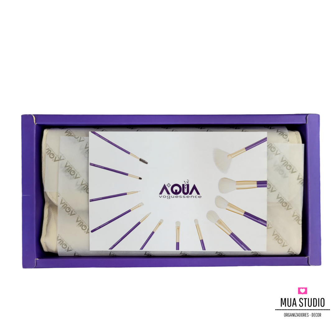 AQUA Brochas Set x12 Pelo Natural
