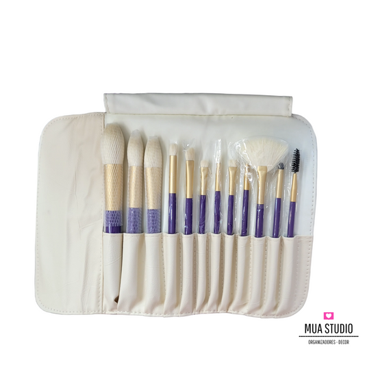 Brochas de maquillaje profesional pelo natural