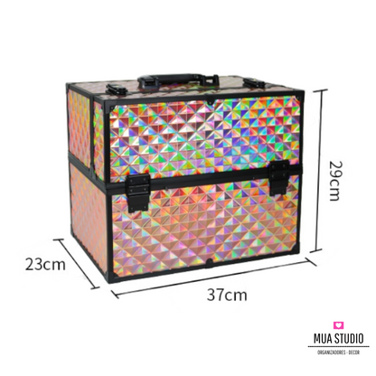 Maletín Neceser de Aluminio para Maquillaje y Manicure – M3B