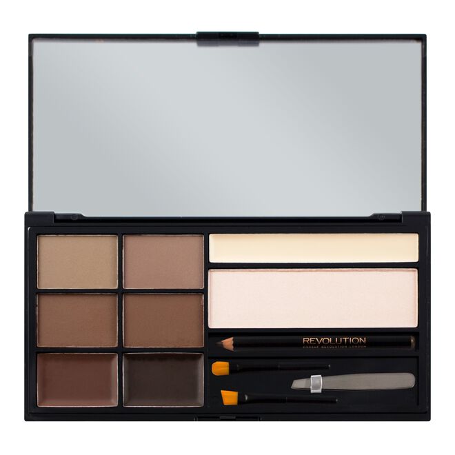 Makeup Revolution Paleta Cejas Ultra Brow Palette Medium to Dark