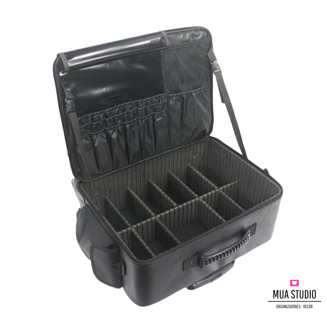 Maleta con ruedas divisiones + neceseres BOXI - DN