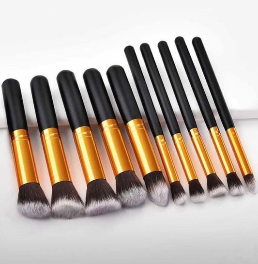 Brochas Kabuki Set X10 Negro 🖤