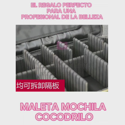 Maleta Mochila Cocodrilo Maquillaje - SP