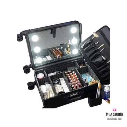 Maleta Estación de Maquillaje con Espejo y Luces LED – EST19
